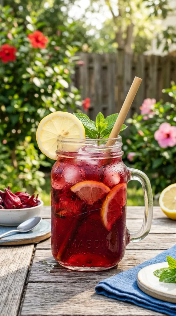 Agua de Jamaica (Hibiscus Drink)