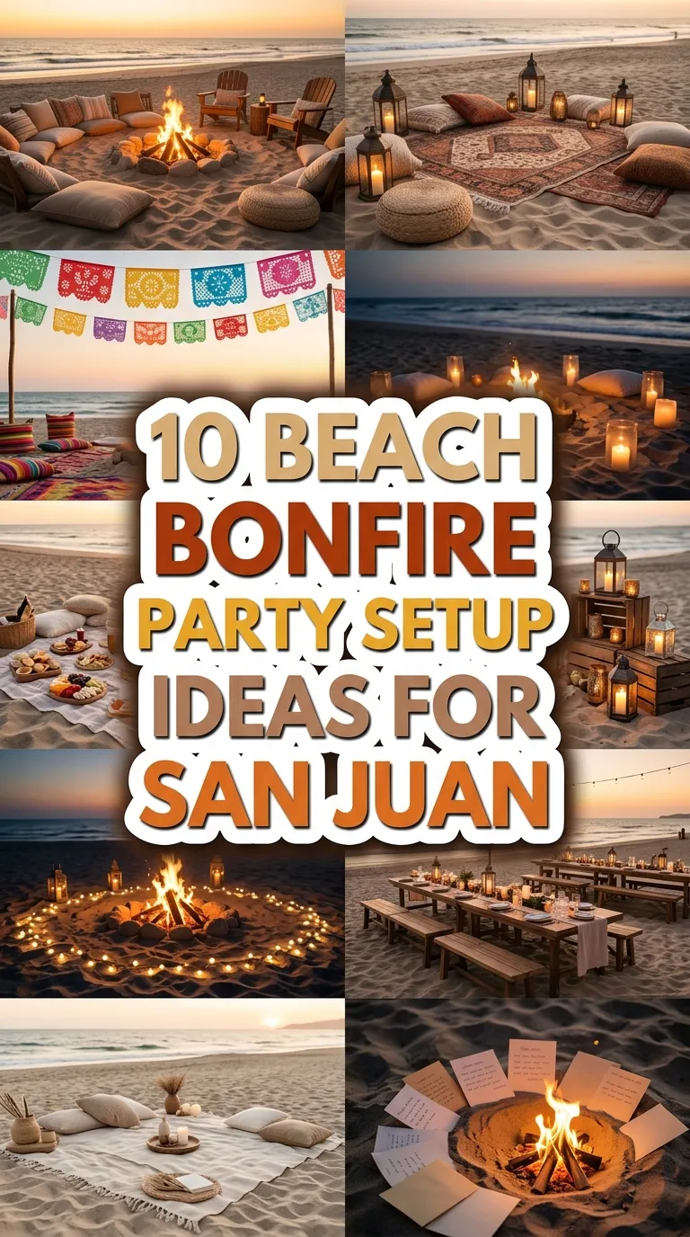 10 Beach Bonfire Party Setup Ideas for Día de San Juan (Cozy, Festive ...