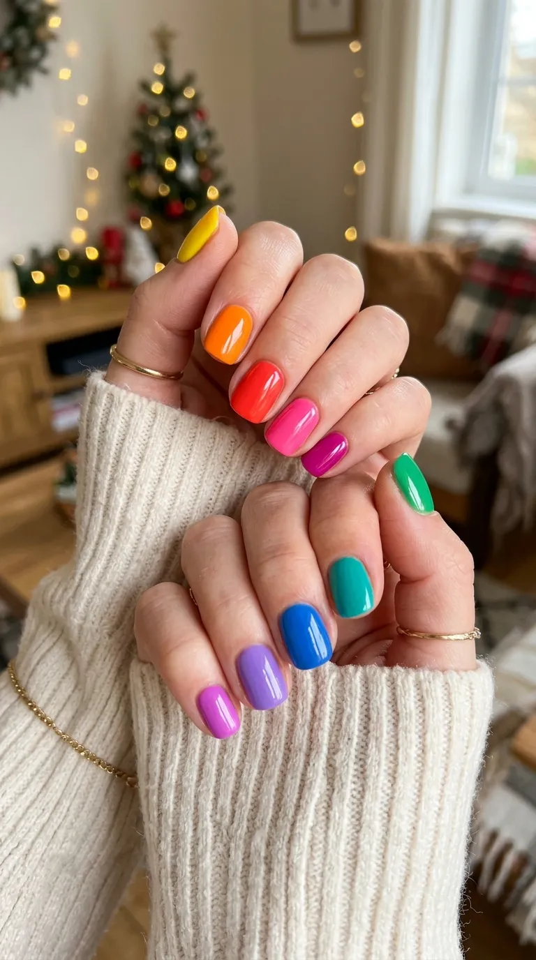 Glitter Fiesta Nails