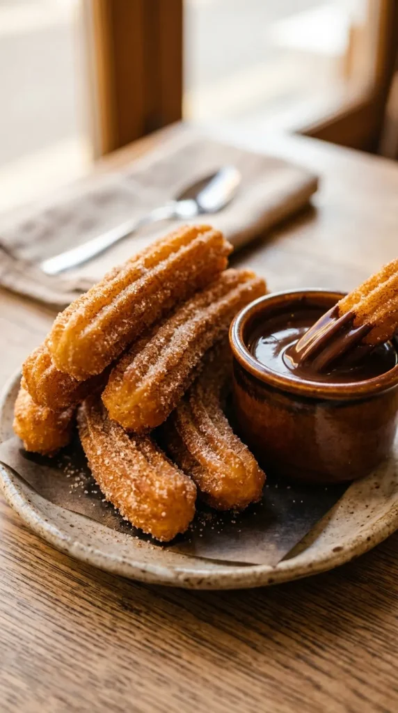 Churros with Chocolate Dip