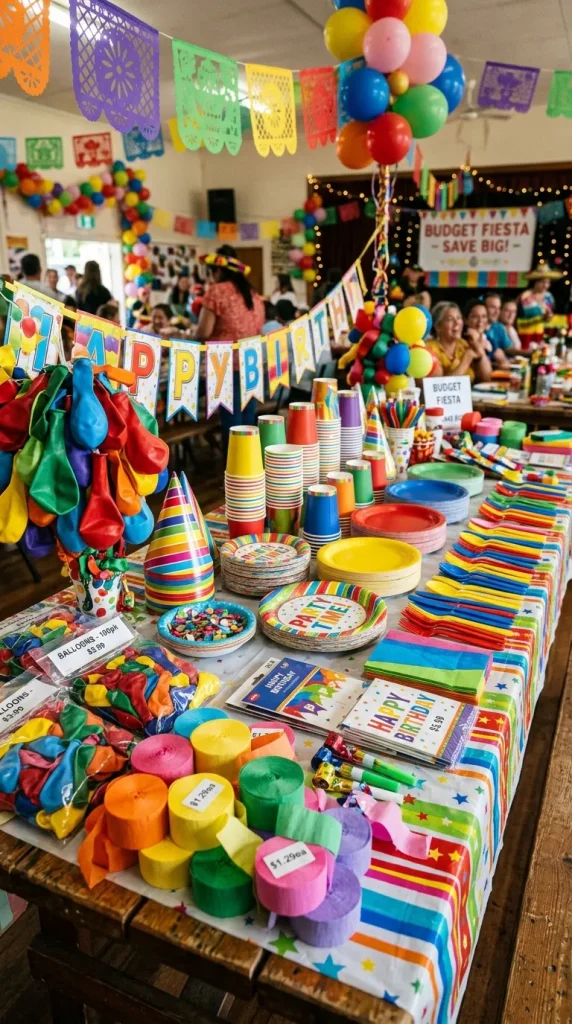 Dollar Store Fiesta Supplies