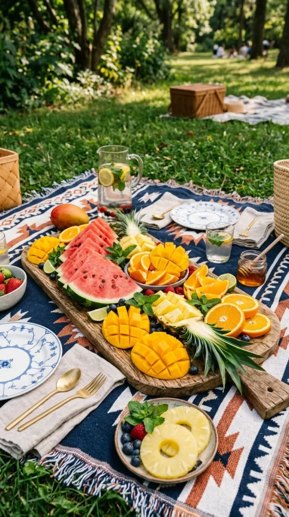 Fresh Fruit & Light Snacks Display