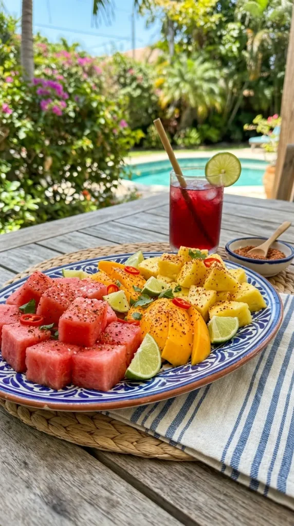 Fresh Fruit Platter with Chili & Lime