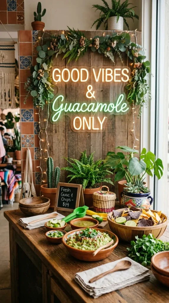 “Good Vibes & Guacamole Only”
