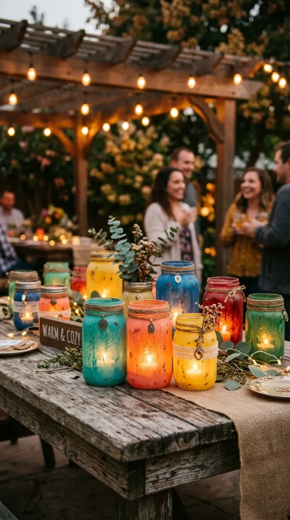 Mason Jar Candle Holders
