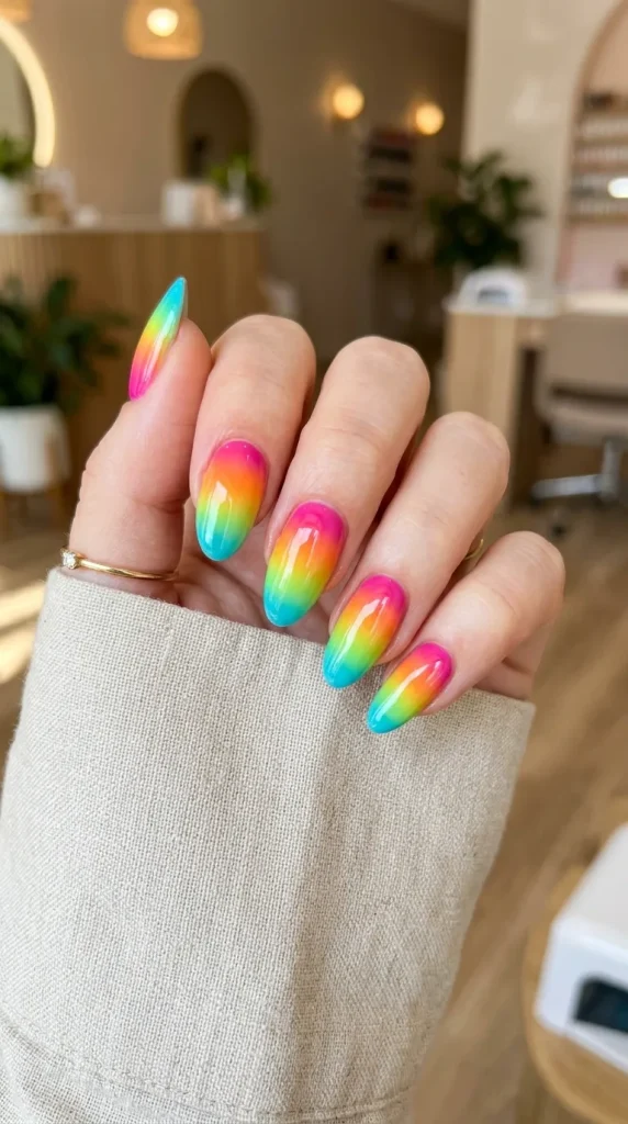Ombre Fiesta Nails