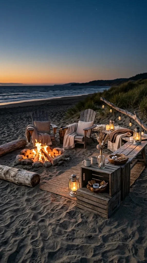 Rustic Wood & Lantern Setup
