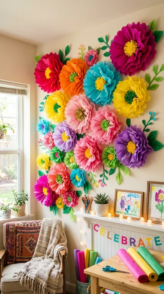 Tissue Paper Flowers
