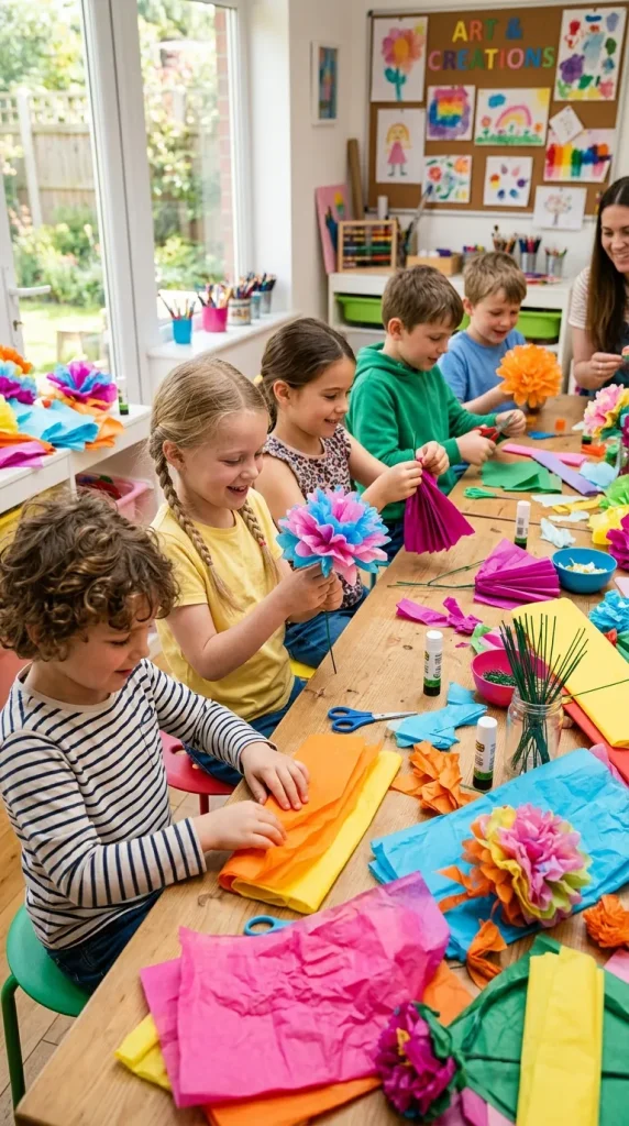 Tissue Paper Flowers