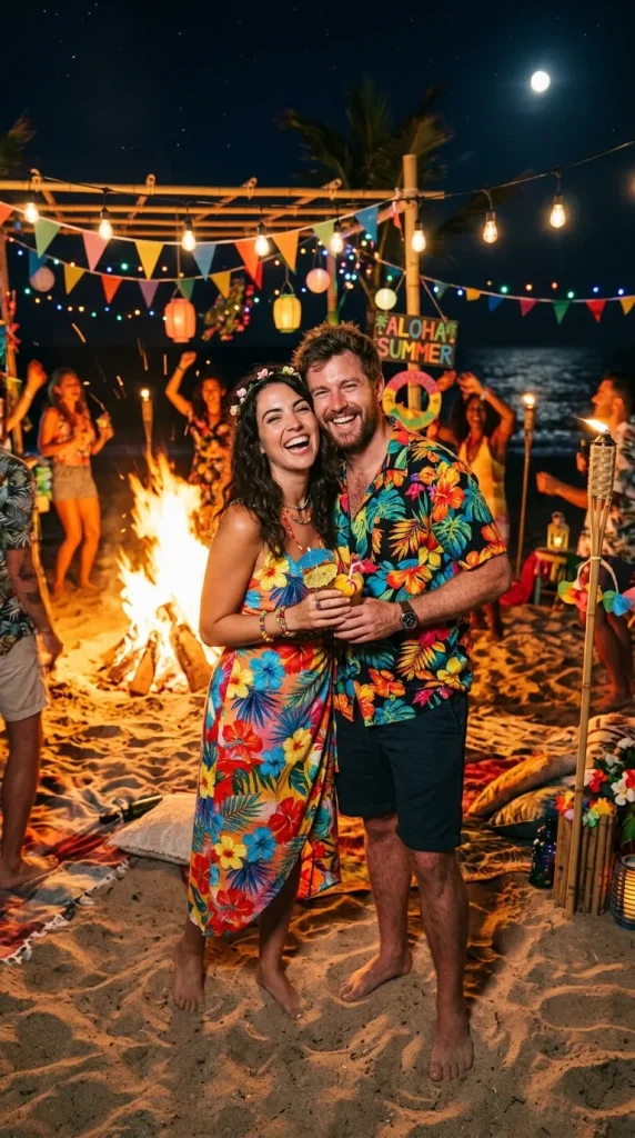 Tropical Print Matching Outfits
