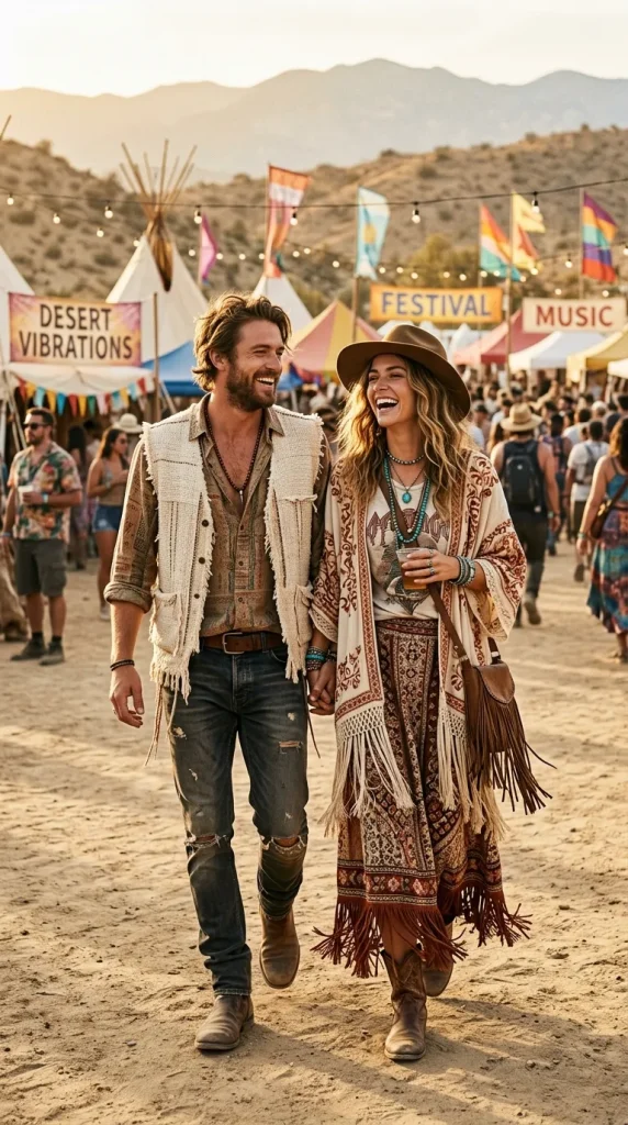 Boho Fringe Couple Style
