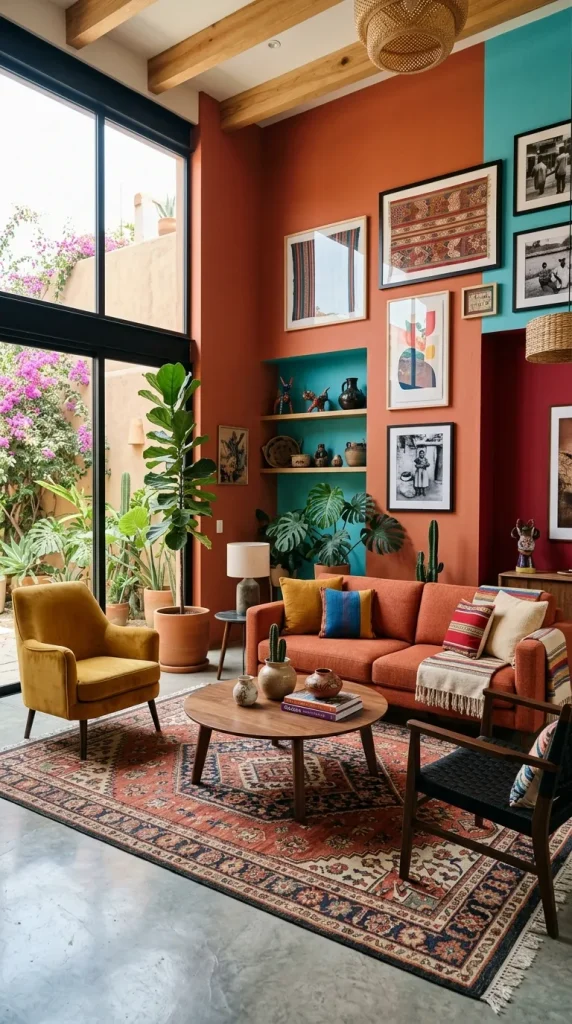 Bold Mexican Color Palette Walls