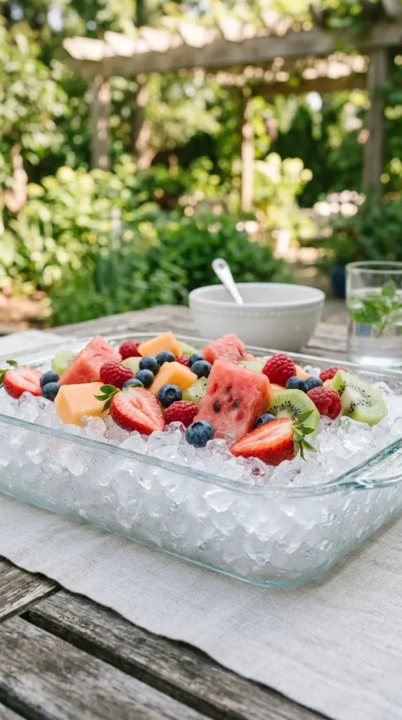Chilled Fruit & Ice Display