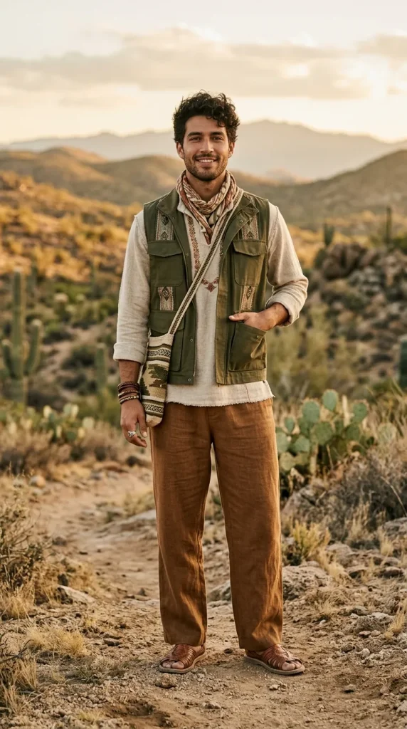 Earth-Tone Boho Outfit