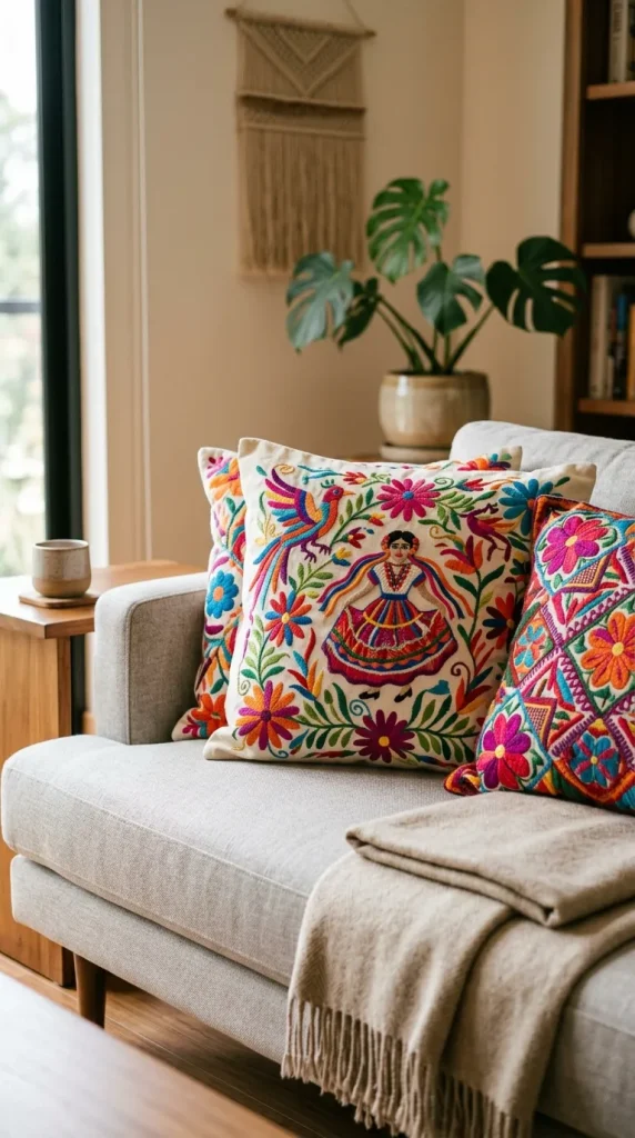 Embroidered Cushion Covers