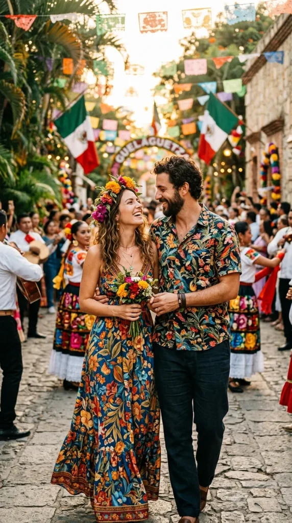 Floral Boho Couple Outfit