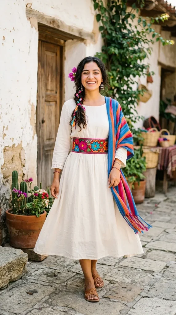 Flowy Embroidered Maxi Dress