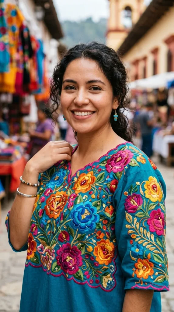 Juchitán Floral Dress