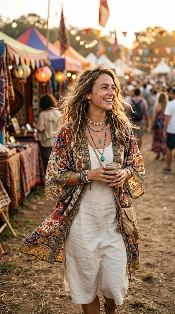Kimono Style Cover-Up Outfit