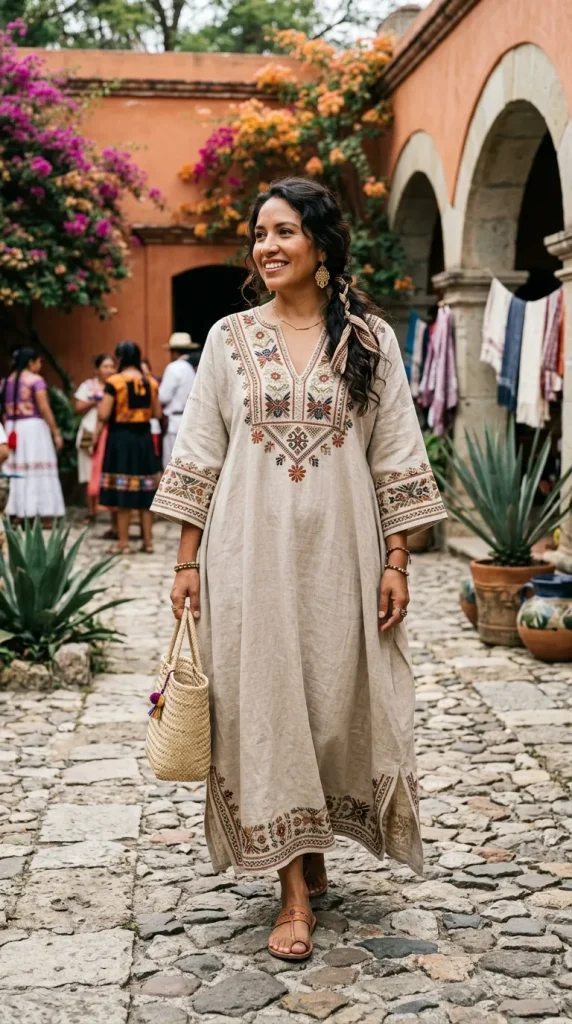 Linen Kaftan Style Outfit