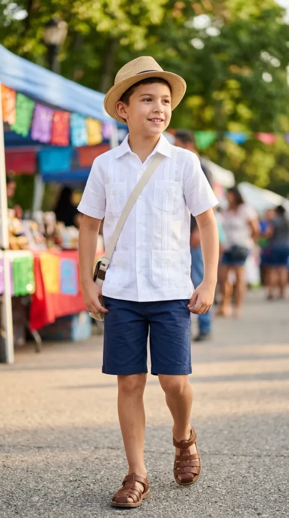 Mini Guayabera Outfit