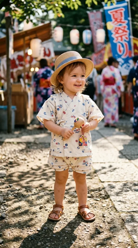 Mini Straw Hat & Sandal Combo