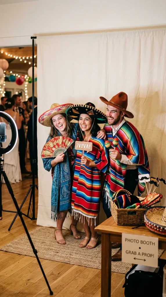 Modern Photo Booth with Traditional Props