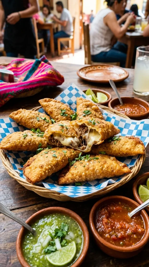 Molotes (Fried Stuffed Masa Snacks)