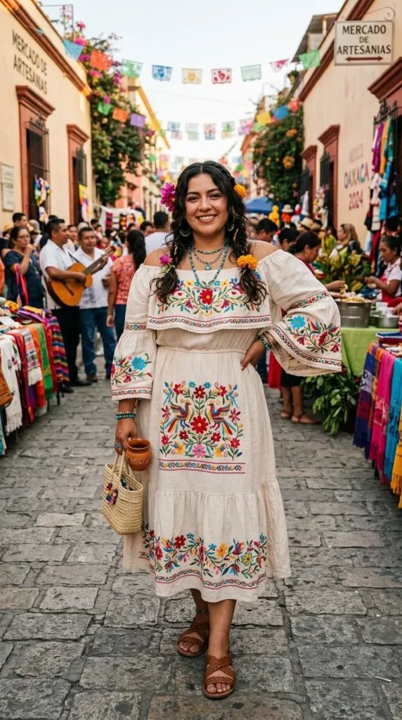 Off-Shoulder Boho Dress Look