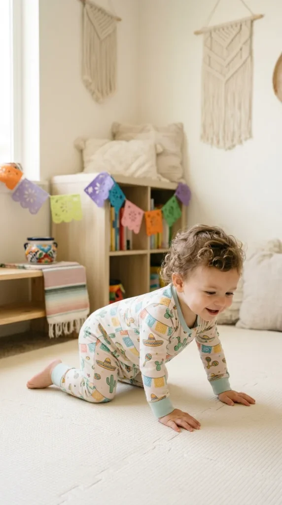 Soft Cotton Onesie with Fiesta Print