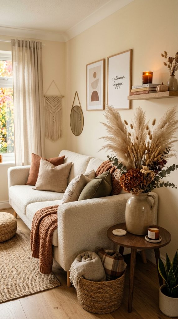 Add Dried Florals and Pampas Grass