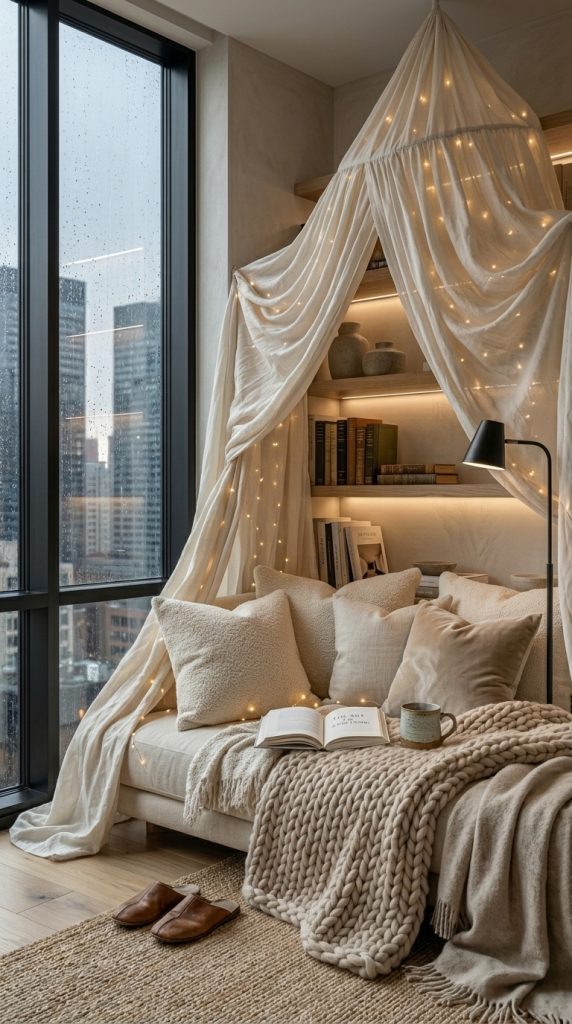 Blanket Fort Inspired Reading Space