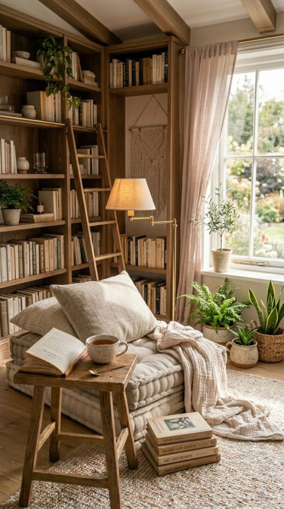 Bookshelf Side Retreat