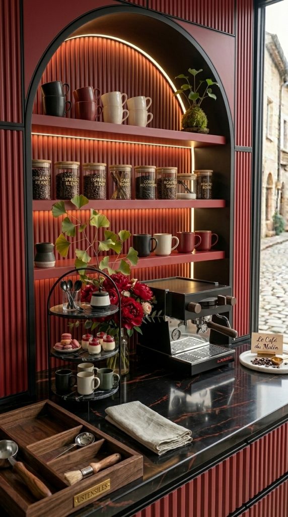 Built-In Coffee Cabinet