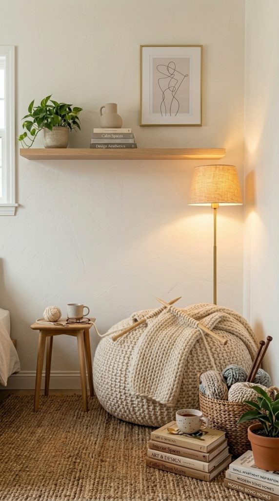 Corner Lamp Reading Space