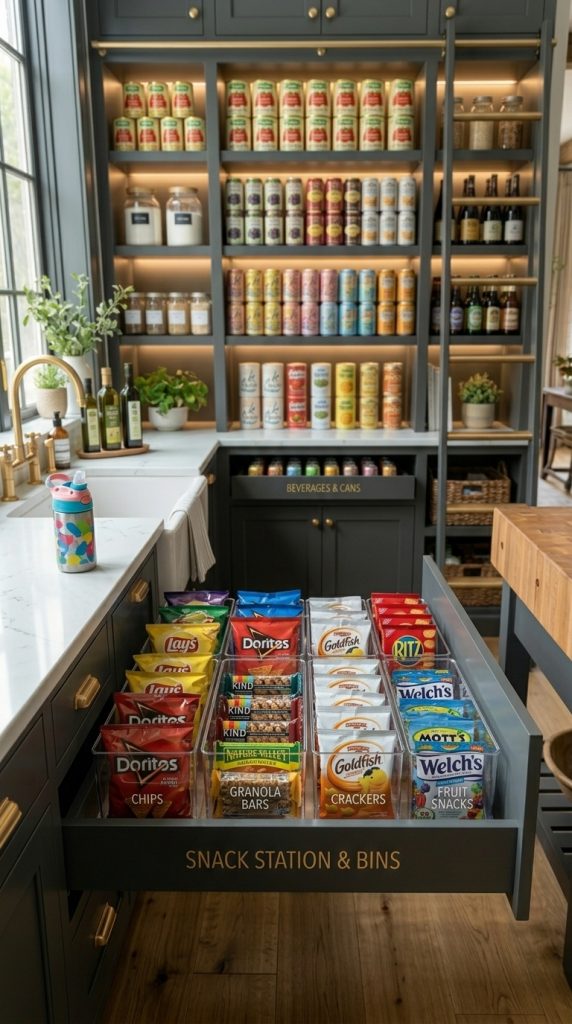 Create Organized Snack Stations
