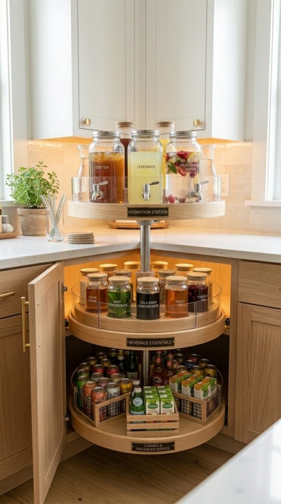 Create a Beverage Storage Area