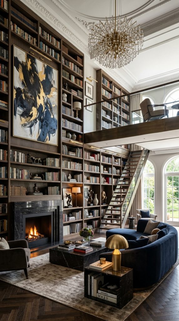 Create a Library Feature Wall With Decor