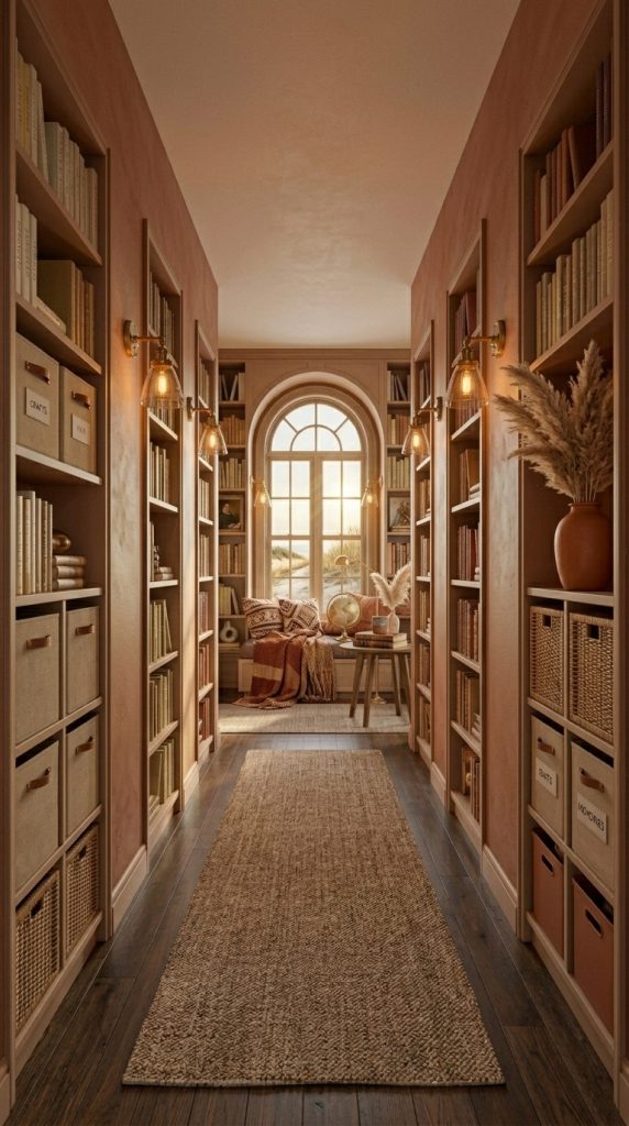Create a Library in a Hallway