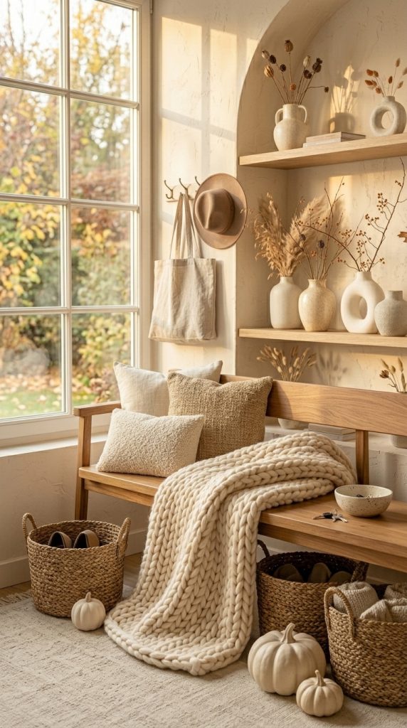Create an Earth-Tone Entryway Display