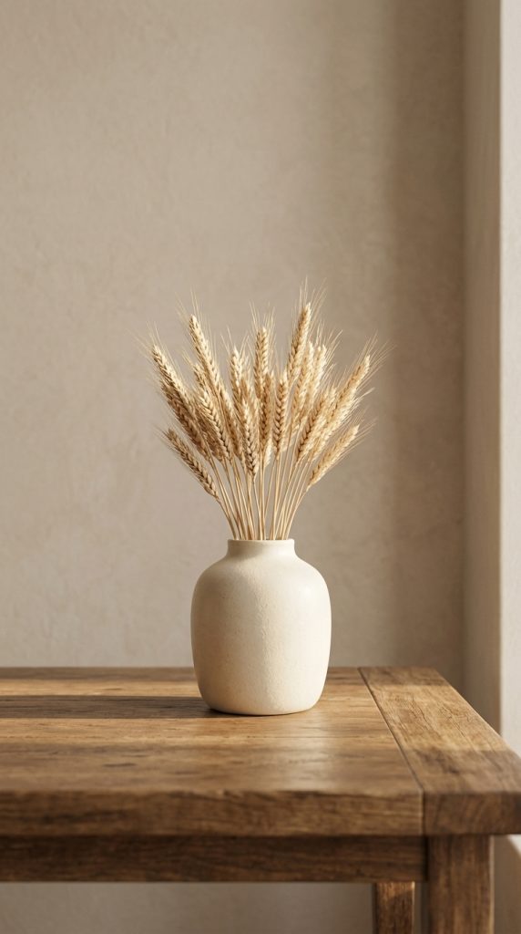 Decorate With Dried Wheat Stems