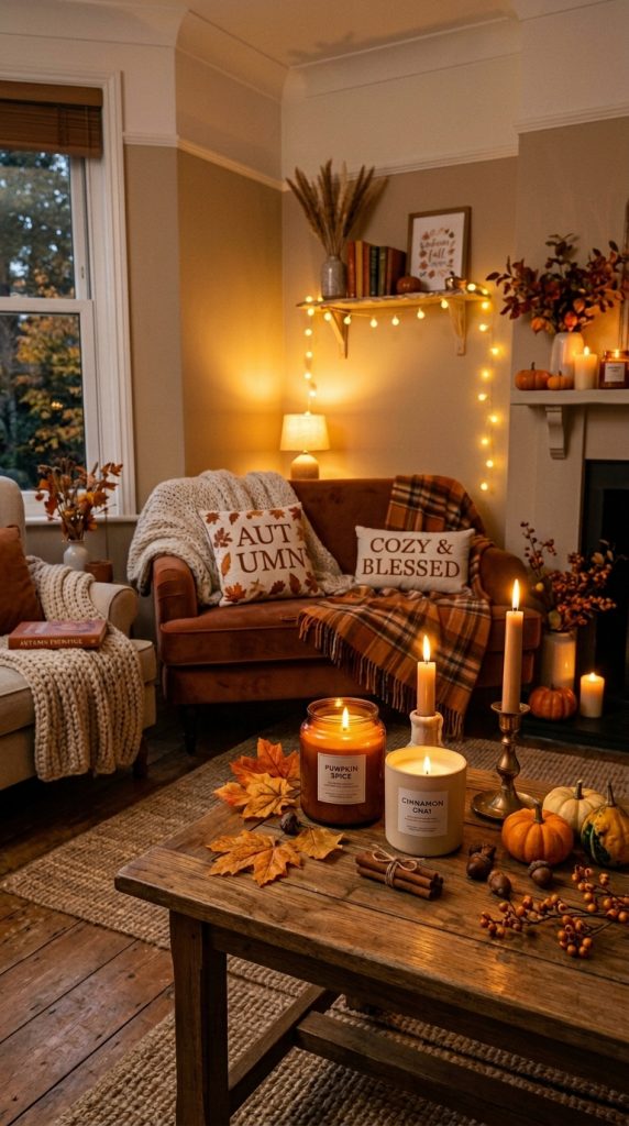 Decorate with Autumn Candles