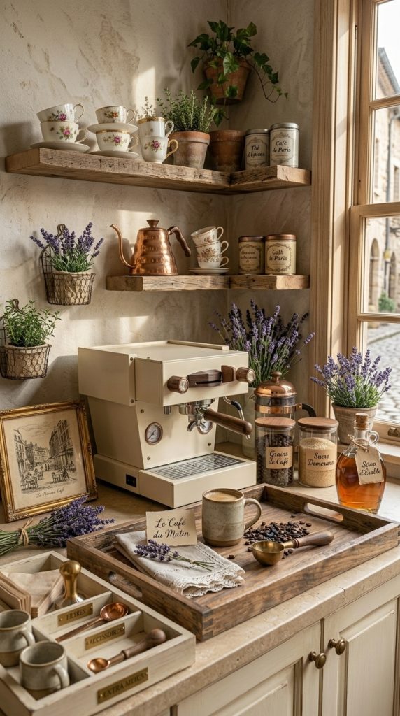 Farmhouse-Inspired Coffee Bar