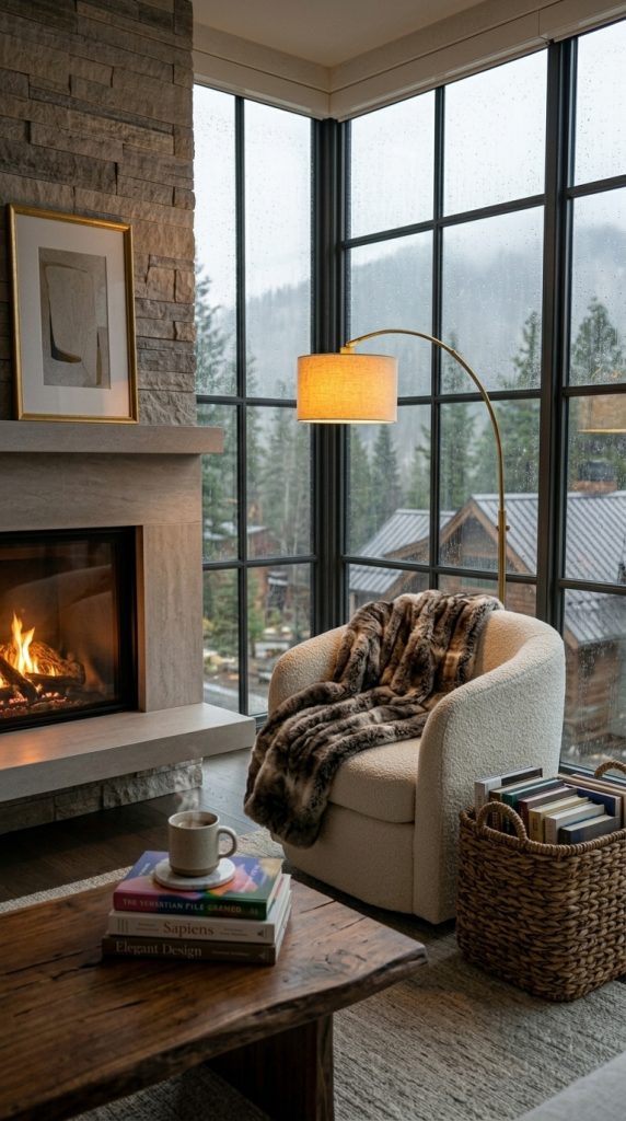 Fireplace Reading Retreat