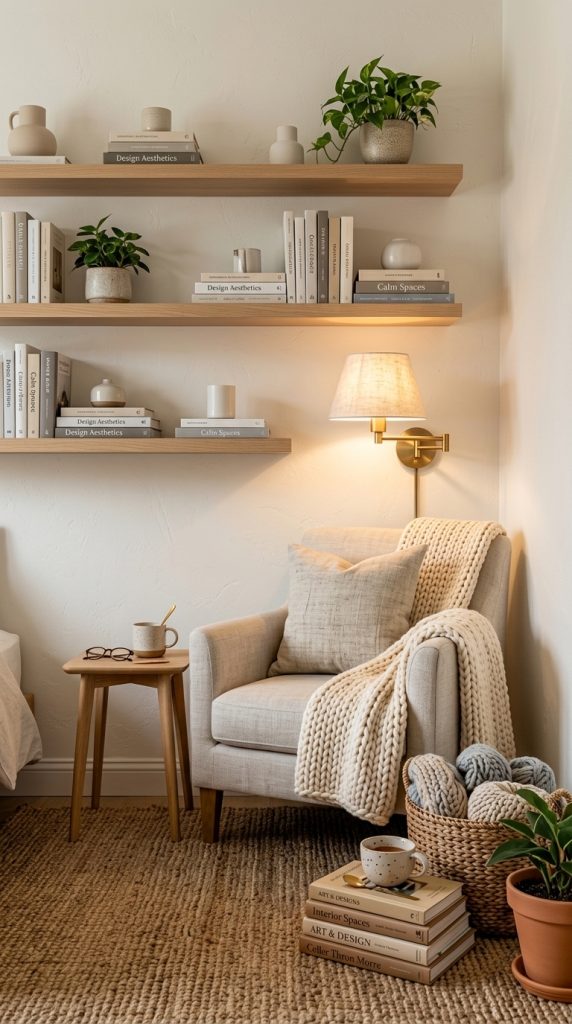 Floating Shelf Book Corner