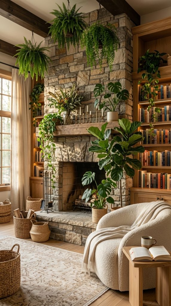 Green Indoor Reading Sanctuary