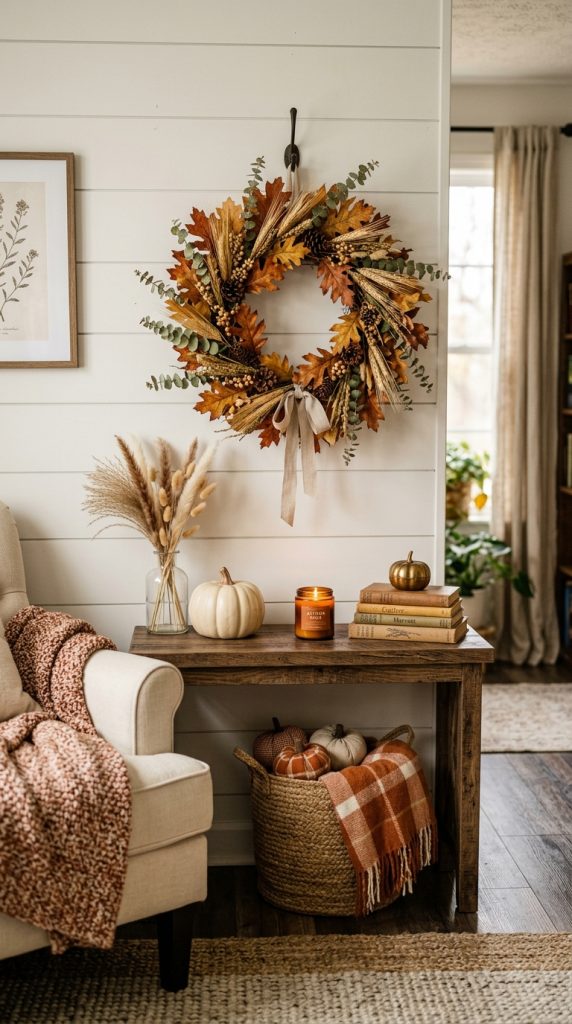 Hang a Seasonal Wreath Indoors