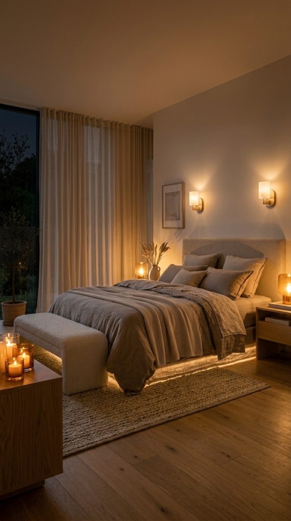 Incorporate Warm Ambient Lighting