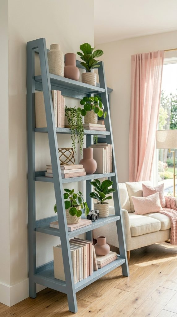 Ladder Shelf Library Display