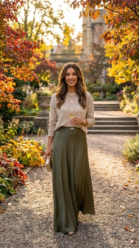 Maxi Skirt and Lightweight Sweater